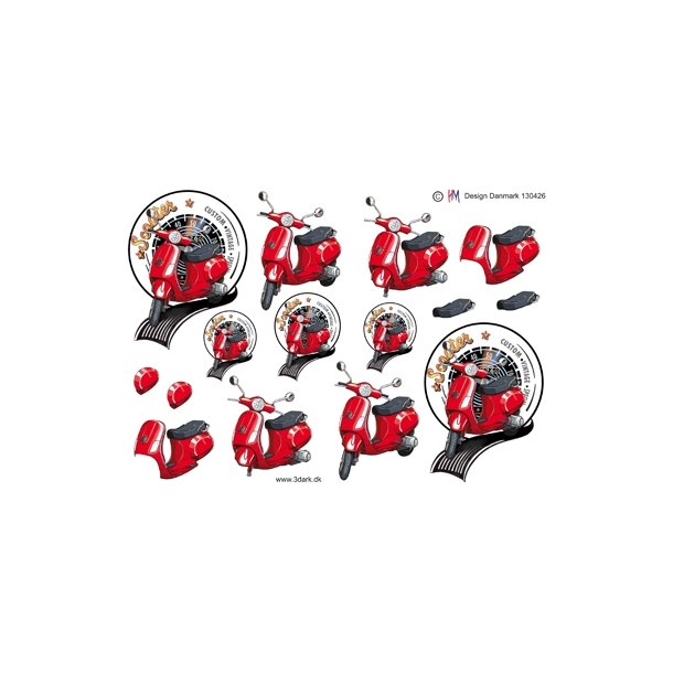  3D R�d scooter