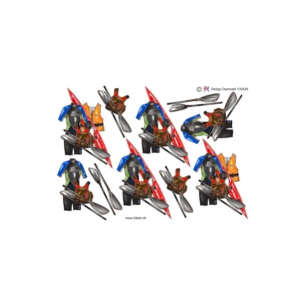  3D Kajak og v�ddragt