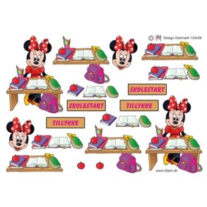  3D Minnie skolestart