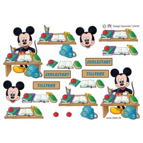  3D Mickey skolestart