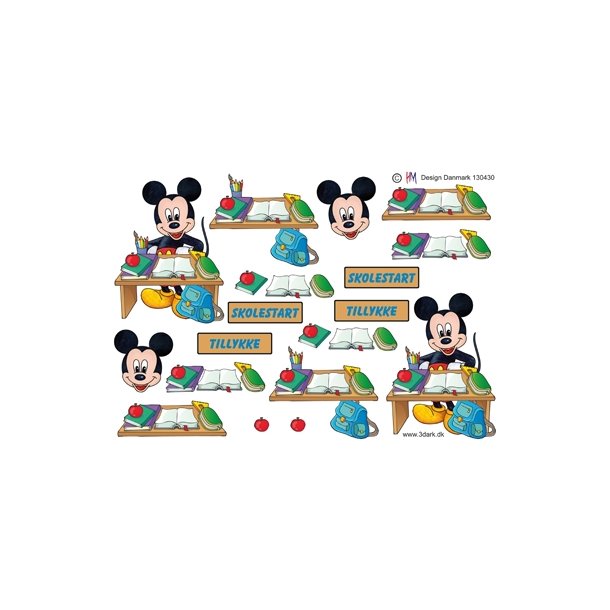  3D Mickey skolestart