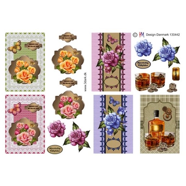 3D Blomster og drinks