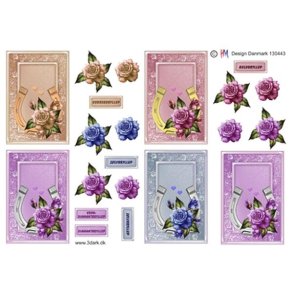 3D Blomster og hestesko