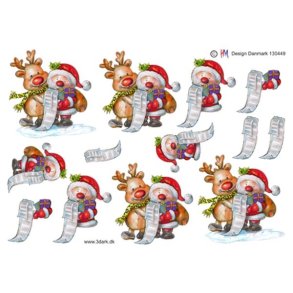  3D Julemand og Rudolf