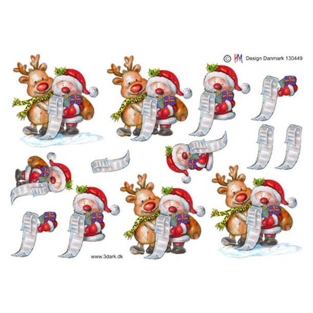  3D Julemand og Rudolf