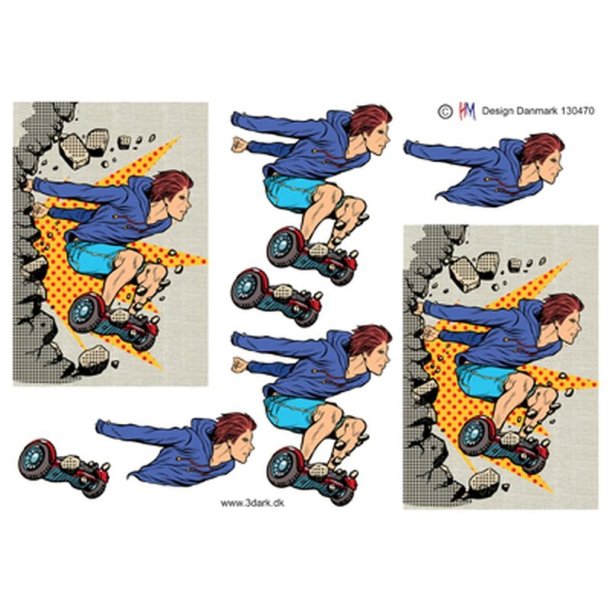 3D Ung fyr p� seg board