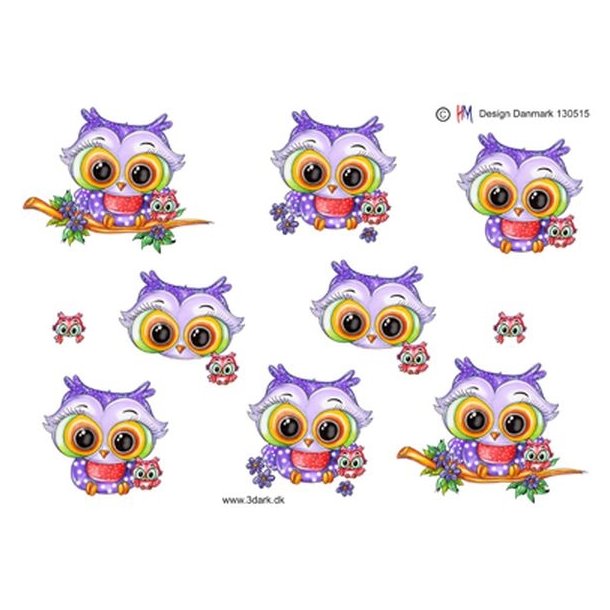  3D Lilla ugle