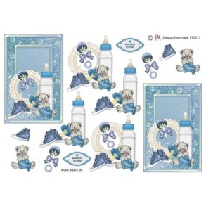  3D Lysebl� babyting
