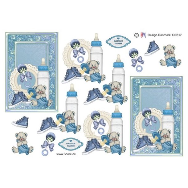  3D Lysebl� babyting