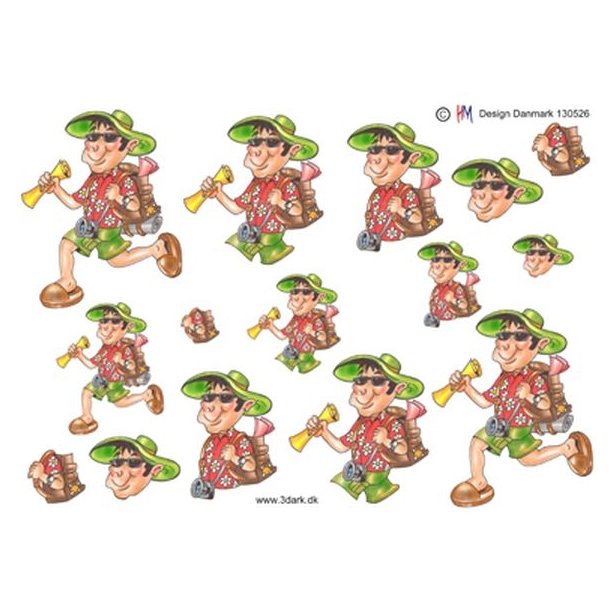  3D Herre p� aktiv ferie