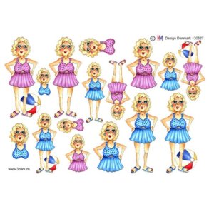  3D Dame i badet�j