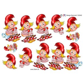  3D Nissepige p� potte