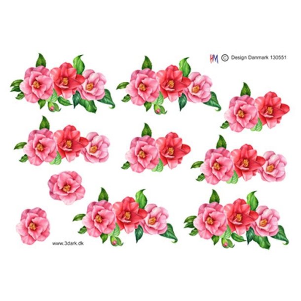  3D Lyser�de blomster