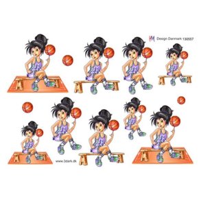 3D Basketball pige