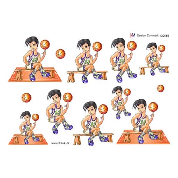  3D Baskeball dreng