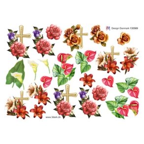 3D Sm� blomstermotiver