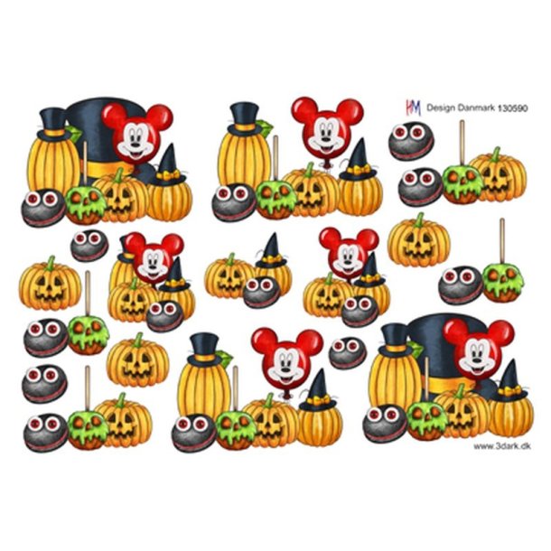 3D Mickey Mouse og gr�skar