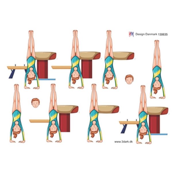 3D Gymnastikpige