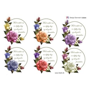 3D Blomsterranke med tekst 