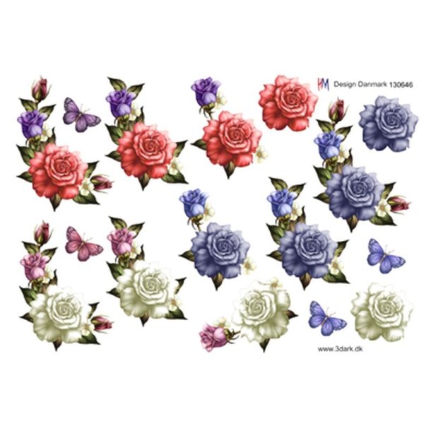 3D Blomsterranke 