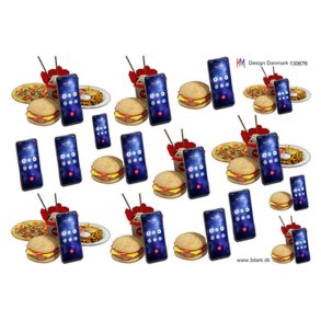 3D Mobil og mad