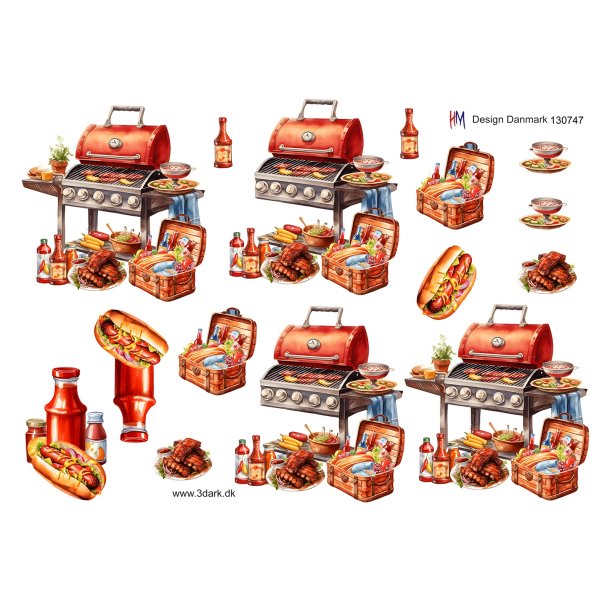 3D Grill og grilmad