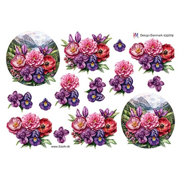 3D Blomster og natur