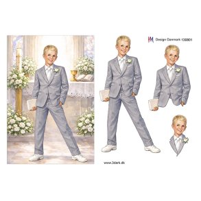 3D Konfirmationsdreng i kirke A5
