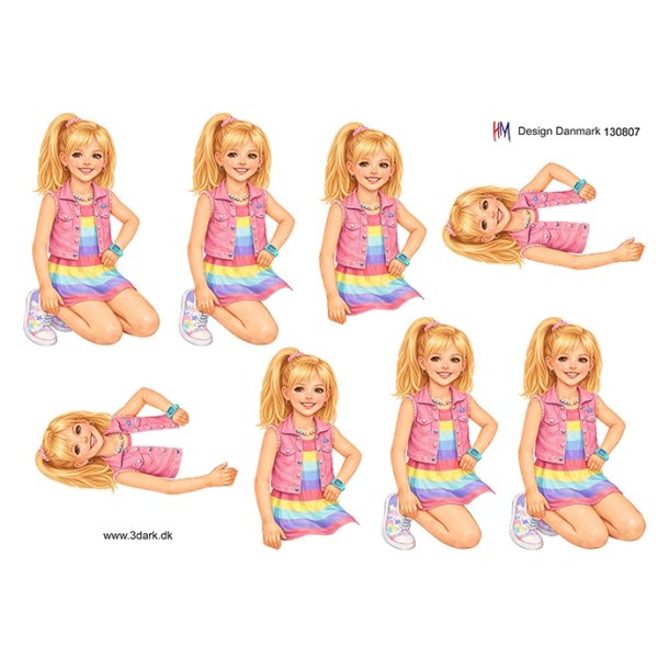 3D Sommerpige