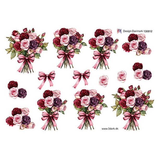 3D Rosenbuket