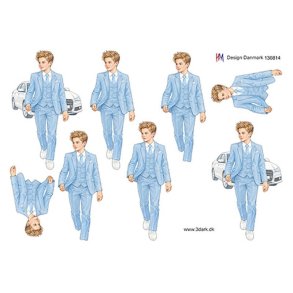 130814HM 3D Konfirmand med bil