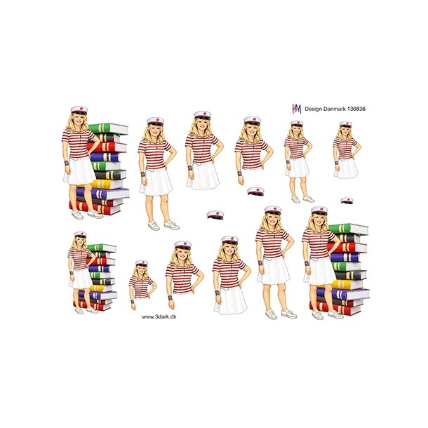 3D R�d studenterpige