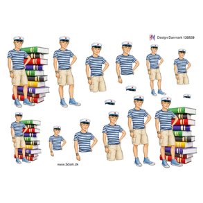 3D Bl� studenterdreng