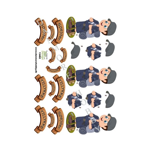 3D Bl� spejderdreng