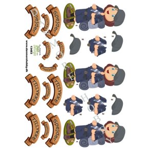 3D Bl� pigespejder