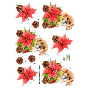 3D Julestjerne og hundehvalp