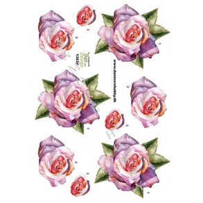 3D Lilla rose