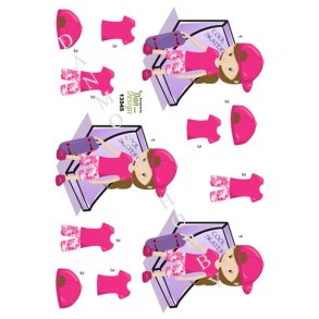 3D Cool skater pige