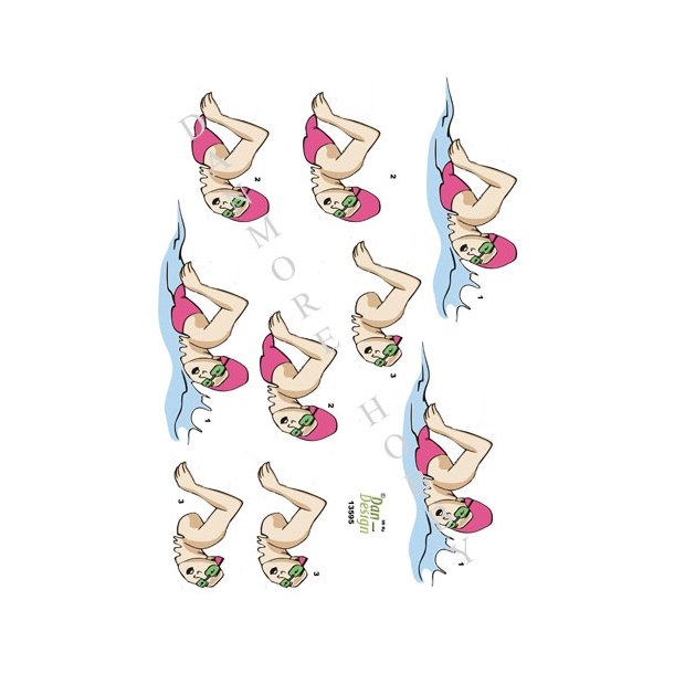  3D Sv�mmepige