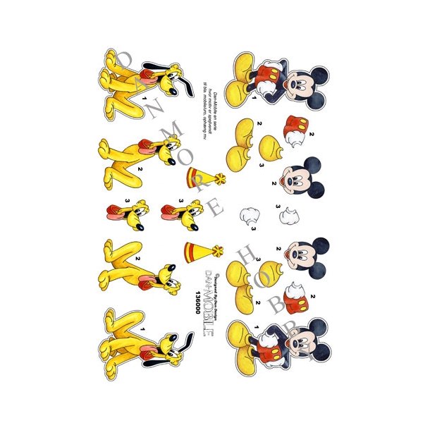 3D  Dan-Mobile Mickey og Pluto