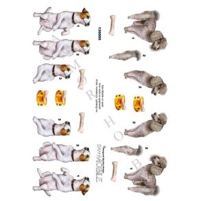 3D Dan-Mobile Pudel og dansk-svensk g�rdhund