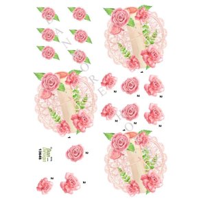  3D Sange p� fad med blomster