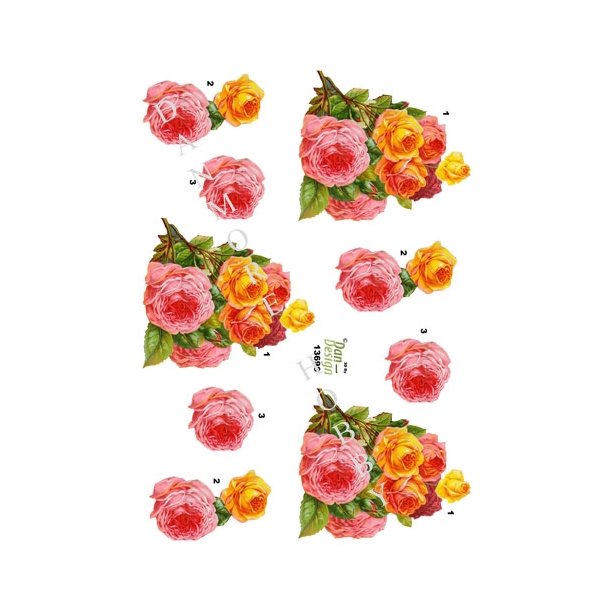 3D Rosenbuket