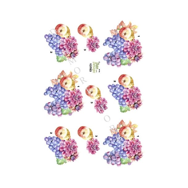  3D Blomster og frugt