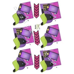 3D Smartphone,b�rbar og kaske pink