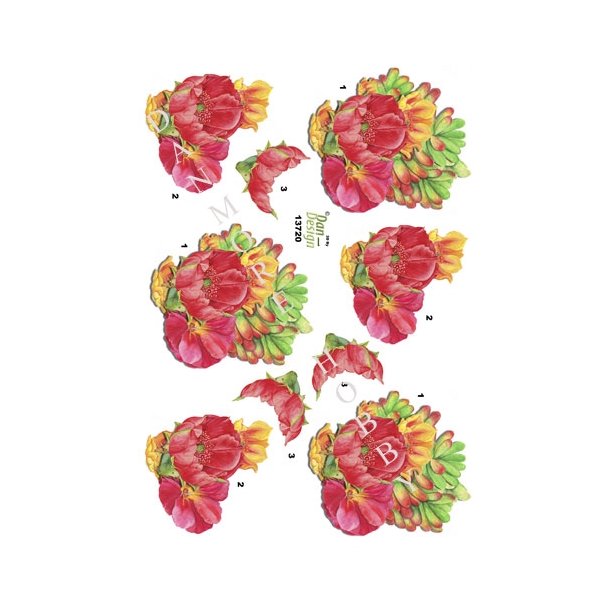  3D Blomster