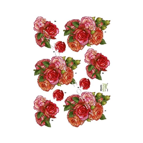  3D Rosenbuket