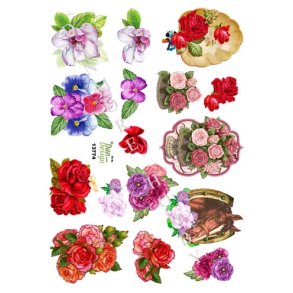  3D Sm� blomstermotiver