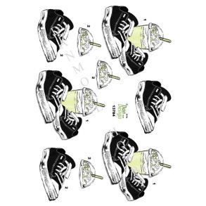  3D Converse med lime drik