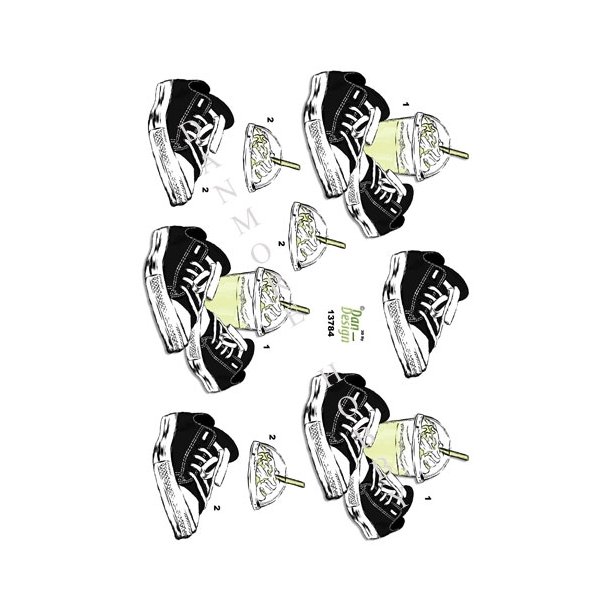  3D Converse med lime drik